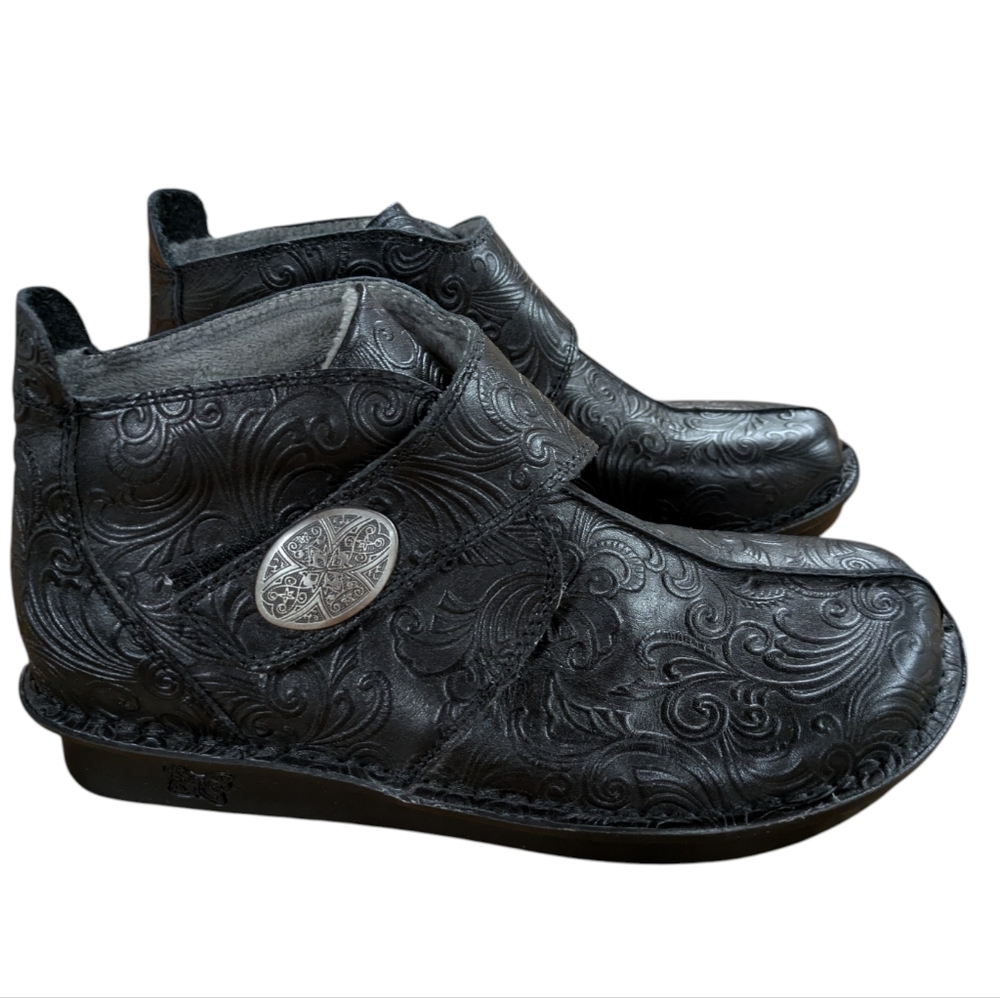 Alegria Caiti Night N Gale Leather Ankle Bootie Size 38 - Picture 2 of 11